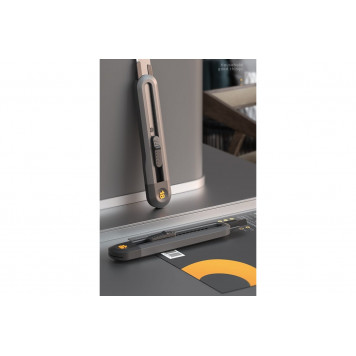 Нож технический HT4018 "Home Series Black" 18 мм, сегментированное лезвие Deli-10