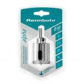 Коронка 676232 алмазная 32 мм с центрирующим сверлом по керамограниту и керамике "Rennbohr"