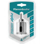 Коронка 676255 алмазная 55 мм с центрирующим сверлом по керамограниту и керамике "Rennbohr"