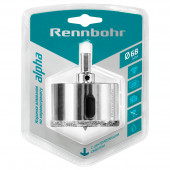 Коронка 676268 алмазная 68 мм с центрирующим сверлом по керамограниту и керамике "Rennbohr"