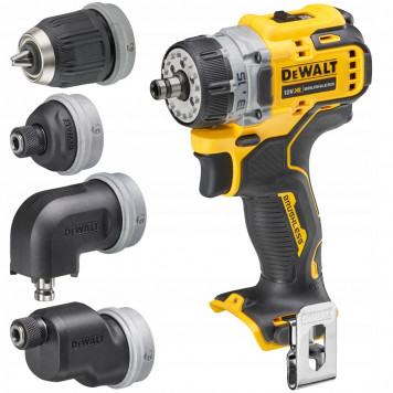 Шуруповёрт DCD703NT-XJ бесщеточный 12В XR (без АКБ и ЗУ) + 4 насадки DEWALT-1