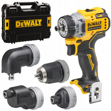 Шуруповёрт DCD703NT-XJ бесщеточный 12В XR (без АКБ и ЗУ) + 4 насадки DEWALT