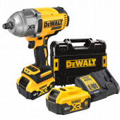 Гайковёрт DCF900P2T-QW импульсный 1/2", 18В XR 2х5 А/ч, в кейсе TSTAK DEWALT