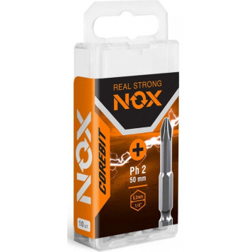 Бита 335250 COREBIT PH2x50 мм, 10 шт бокс NOX Бита 335250 COREBIT PH2x50 мм, 10 шт бокс NOX
