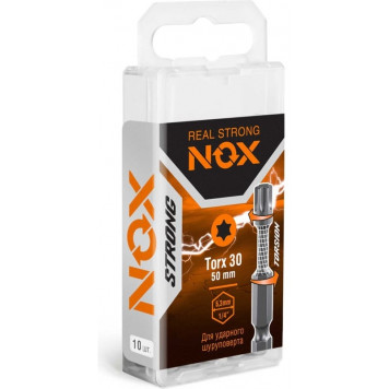 Бита 339305 STRONG torsion TX30x50 мм, 10 шт в боксе NOX