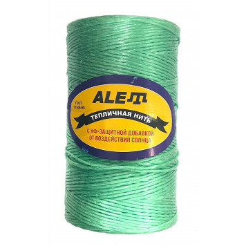 Шпагат подвязочный 750 текс, 400 гр, 670 м, зеленый ALET