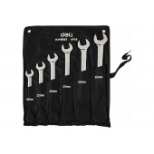 Набор DL140106T комбинированных ключей с трещоткой 72 зуба 6шт, Deli