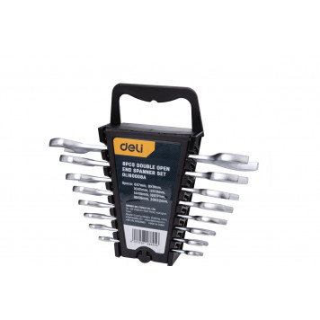 Набор DL160008A рожковых ключей 8шт, Deli-1