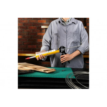 Пистолет DL2370A для герметика 250 мм, Deli-6