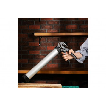 Пистолет DL2380 для герметика (туба) 380 мм, Deli-4