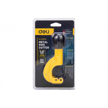 Труборез DL2504 для металлических труб 3-32мм, Deli-1