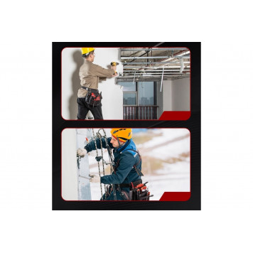 Сумка DL5865 поясная 250x250x110мм, 7 карманов, Deli-5