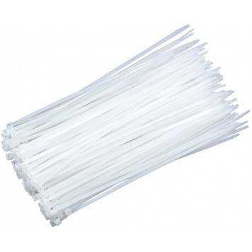 Хомут-стяжки ленточные 8*300 (7,6*300) белые уп 100шт
