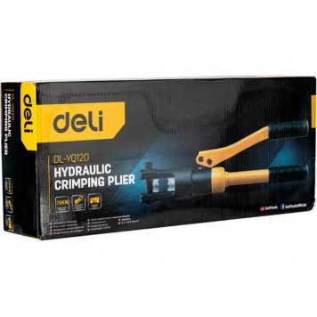 Инструмент DL-YQ120 ручной гидравлический для обжима проводов 10-120мм2, Deli-7