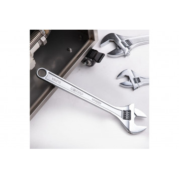 Ключ DL018A разводной 450 мм, 0-55 мм хромированный Deli-2