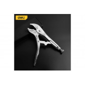 Клещи DL0381 зажимные с полукруглыми губками 250мм, Deli