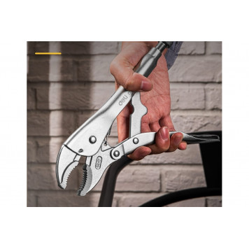 Клещи DL0381 зажимные с полукруглыми губками 250мм, Deli-2