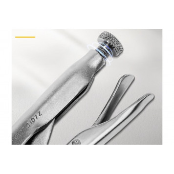 Клещи DL109107Z зажимные с полукруглыми губками 180мм, Deli-4