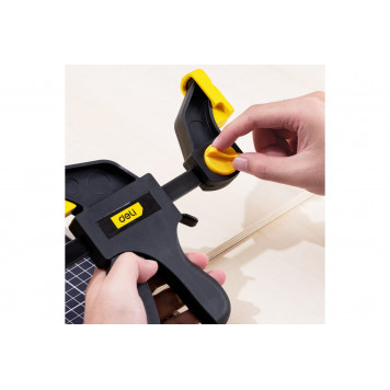 Струбцина DL110106 150x70мм пистолетная, быстрозажимная Deli-7