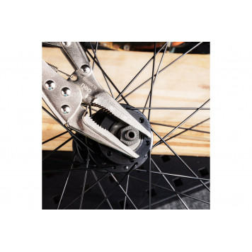 Клещи DL20015B зажимные с удлиненными прямыми губками 220мм, Deli-3