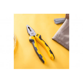 Плоскогубцы DL2008 комбинированные 200мм, двухкомпонентная рукоять Deli-4