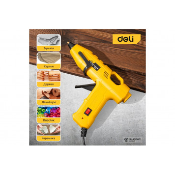Термопистолет DL2560 клеевой 60 Вт, диаметр стержня 11 мм DELI-4