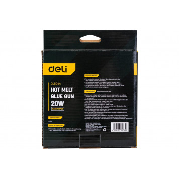 Термопистолет DL5044 клеевой 20 Вт, диаметр стержня 7 мм DELI-3