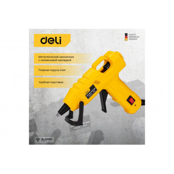 Термопистолет DL5044 клеевой 20 Вт, диаметр стержня 7 мм DELI-7