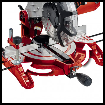 Пила TC-MS 2513 L торцовочная 1600 Вт, 250 мм (4300850) Einhell-2