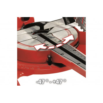 Пила TC-SM 2534/1 Dual торцовочная 2350 Вт, 250 мм (4300395) Einhell-1