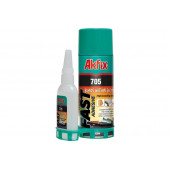 Клей 705 экспресс для МДФ и дерева (50 г клей+200 мл активатор) AKFIX