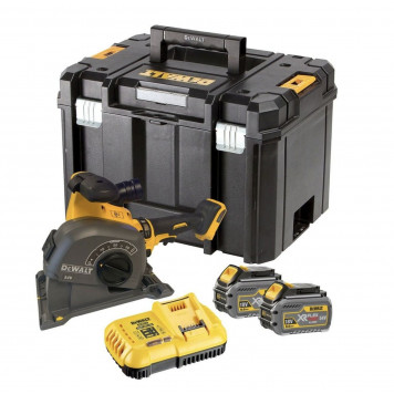 Штроборез DCG200T2-QW аккумуляторный FLEXVOLT 54В 125 мм, 2x6,0 А/ч DEWALT Штроборез DCG200T2-QW аккумуляторный FLEXVOLT 54В 125 мм, 2x6,0 А/ч DEWALT