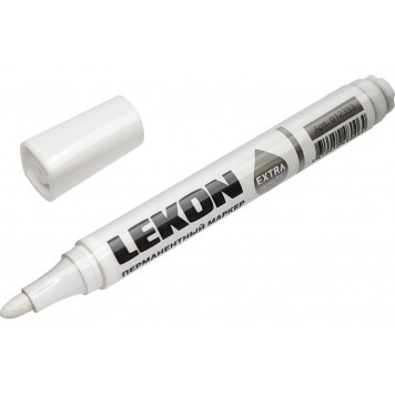 Маркер LEKON EХTRA WHITE перманентный, уп 10шт