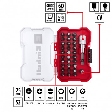 Набор бит 118693 с держателем, XS-Case, 32 предмета Einhell-3