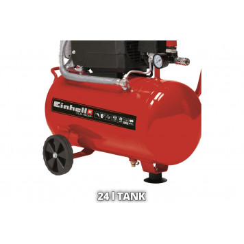 Компрессор TC-AC 190/24/8 масляный 1.5 кВт (4007325) Einhell-1