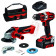 Набор аккумуляторного инструмента PXC TE-TK 18/2 Li Kit (CD+AG) ( УШМ+Шуруповёрт) 4257240 Einhell
