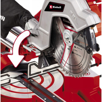 Пила TC-SM 254 торцовочная 1900 Вт, 254 мм (4300385) Einhell-1