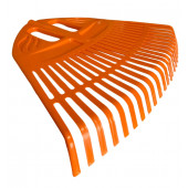 Грабли веерные пластмассовые 23 зуба "Гардения" оранж. 500 мм, арт. 010820