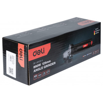 Угловая шлифмашинка DE-JM125-4E 890 Вт, 125 мм Deli "Red Line"-5