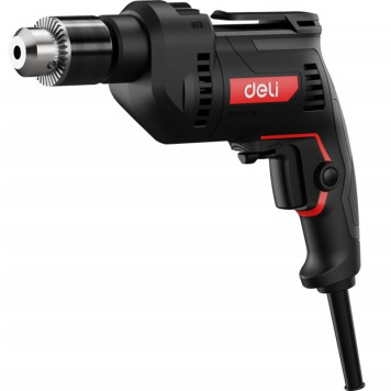 Дрель ударная DE-CZ13-1E сетевая 650 Вт, ключевой патрон 13 мм Deli "Red Line"-1