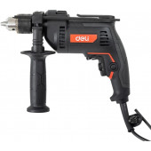 Дрель ударная DE-CZ13-1E сетевая 650 Вт, ключевой патрон 13 мм Deli "Red Line"
