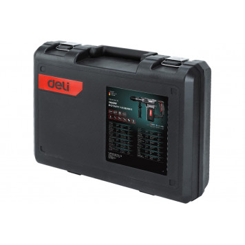Перфоратор DE-DC26-3E сетевой 1100 Вт, SDS+, в кейсе Deli "Red Line"-6