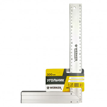 Угольник Werker 300мм алюминиевый