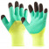 Перчатки нейлоновые салатовые (с черными пальцами)