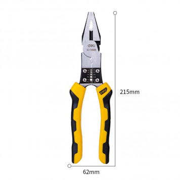 Плоскогубцы DL100008 многофункциональные 215 мм Deli-1