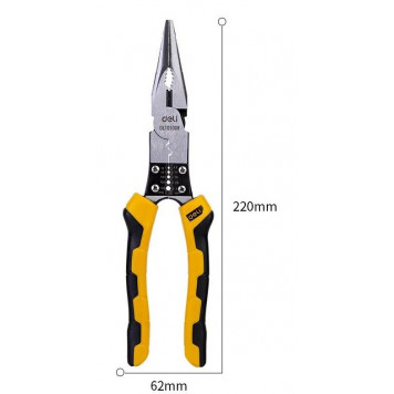 Тонкогубцы DL101008 многофункциональные 220 мм Deli-2