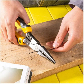 Тонкогубцы DL101008 многофункциональные 220 мм Deli-3