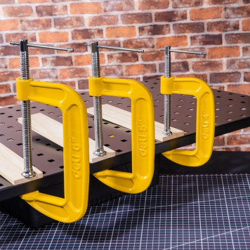 Струбцина DL-G204 усиленная G-образная (100х50 мм) Deli-7