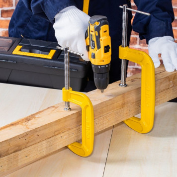 Струбцина DL-G205 усиленная G-образная (125х70 мм) Deli-6