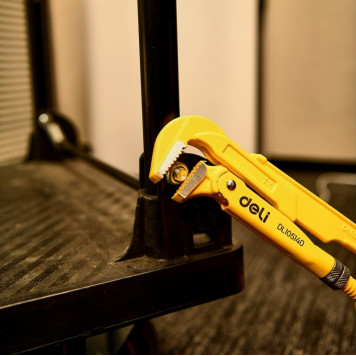 Ключ трубный DL105155 рычажный №2 420 мм (прямые губки 0-55 мм) Deli-2